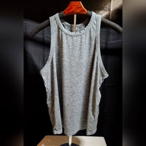EUC Fabletics Heather Grey Muscle Tee